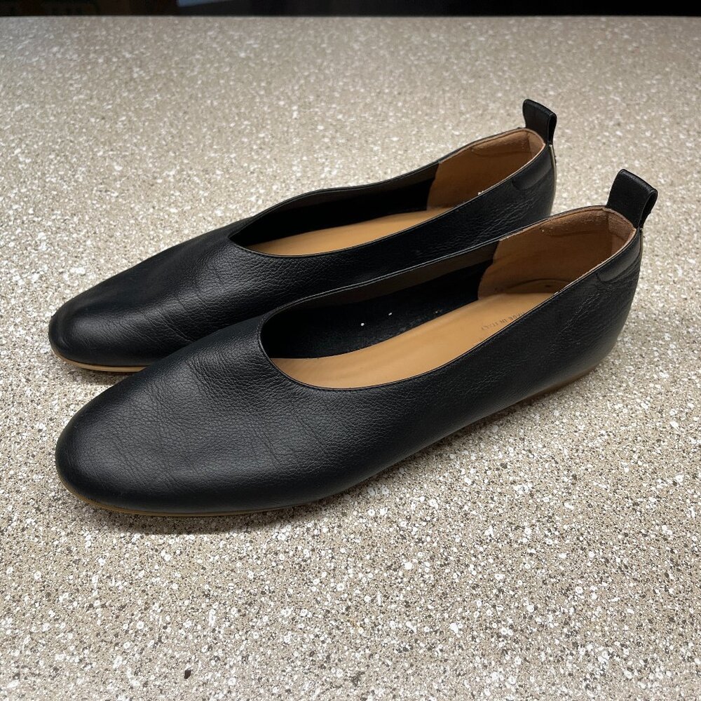 Everlane The Italian Leather Day Glove, Black Leather, Women's 9.5, Lightly Used